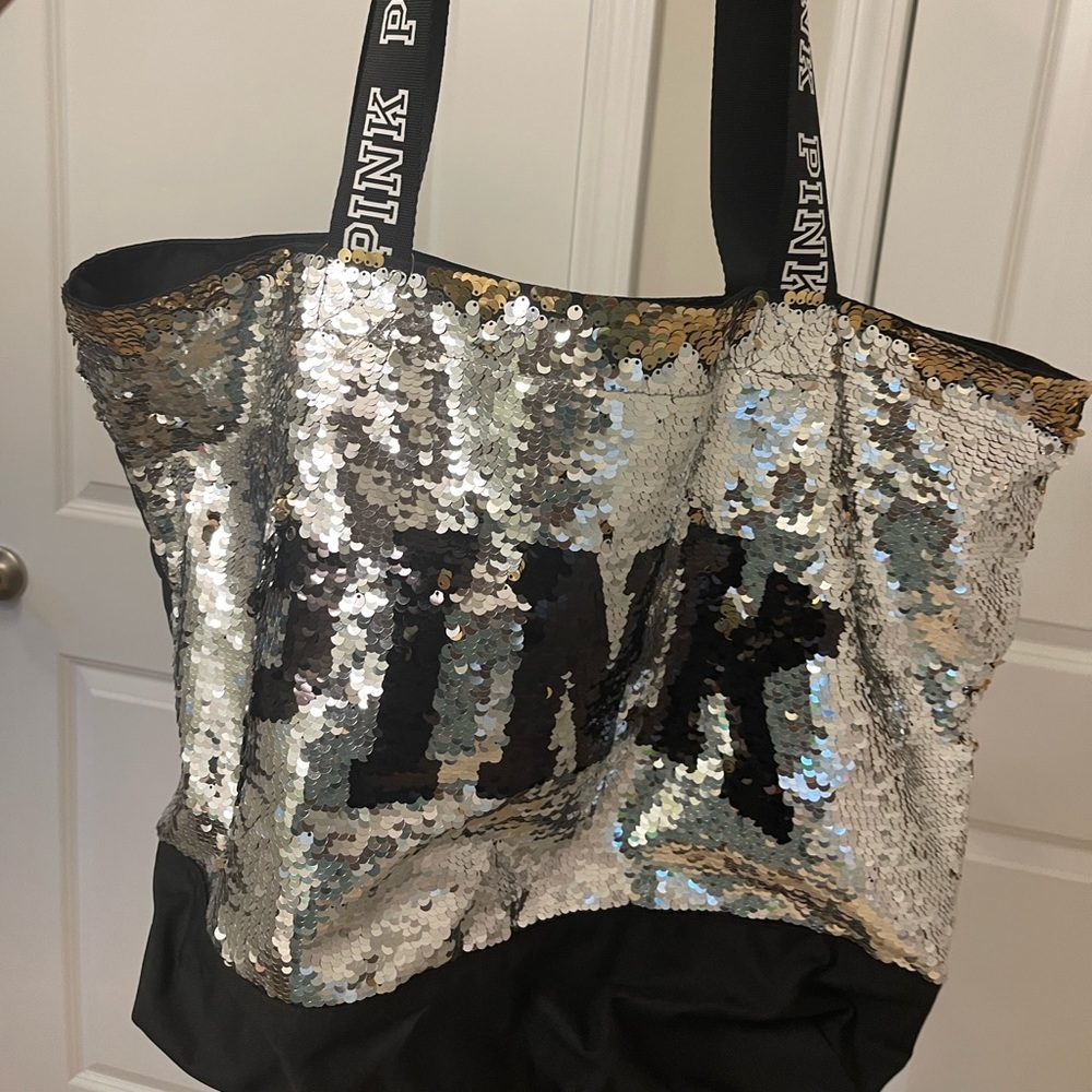 Victoria secret glitter tote